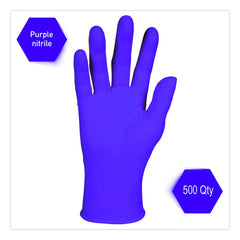 Ansell 6 mil Thick 12 in. Long Powder-Free PURPLE NITRILE Exam Gloves - Large, Purple (500/Carton)