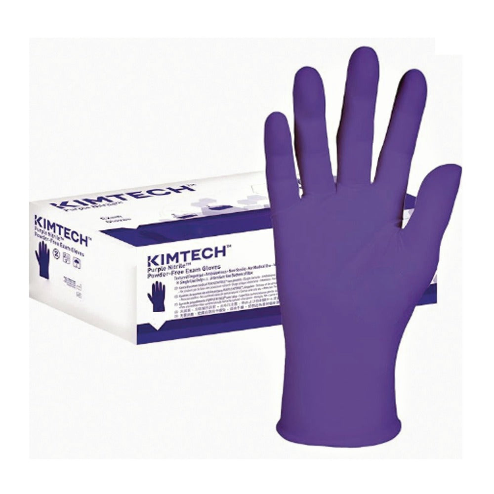 Ansell 6 mil Thick 9.5 in. Long Powder-Free PURPLE NITRILE Exam Gloves - Extra Large, Purple (90/Box)