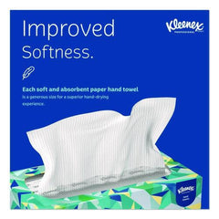 Kleenex 9 in. x 10.5 in. 1-Ply Cloth Hand Towels - White (120/Box)