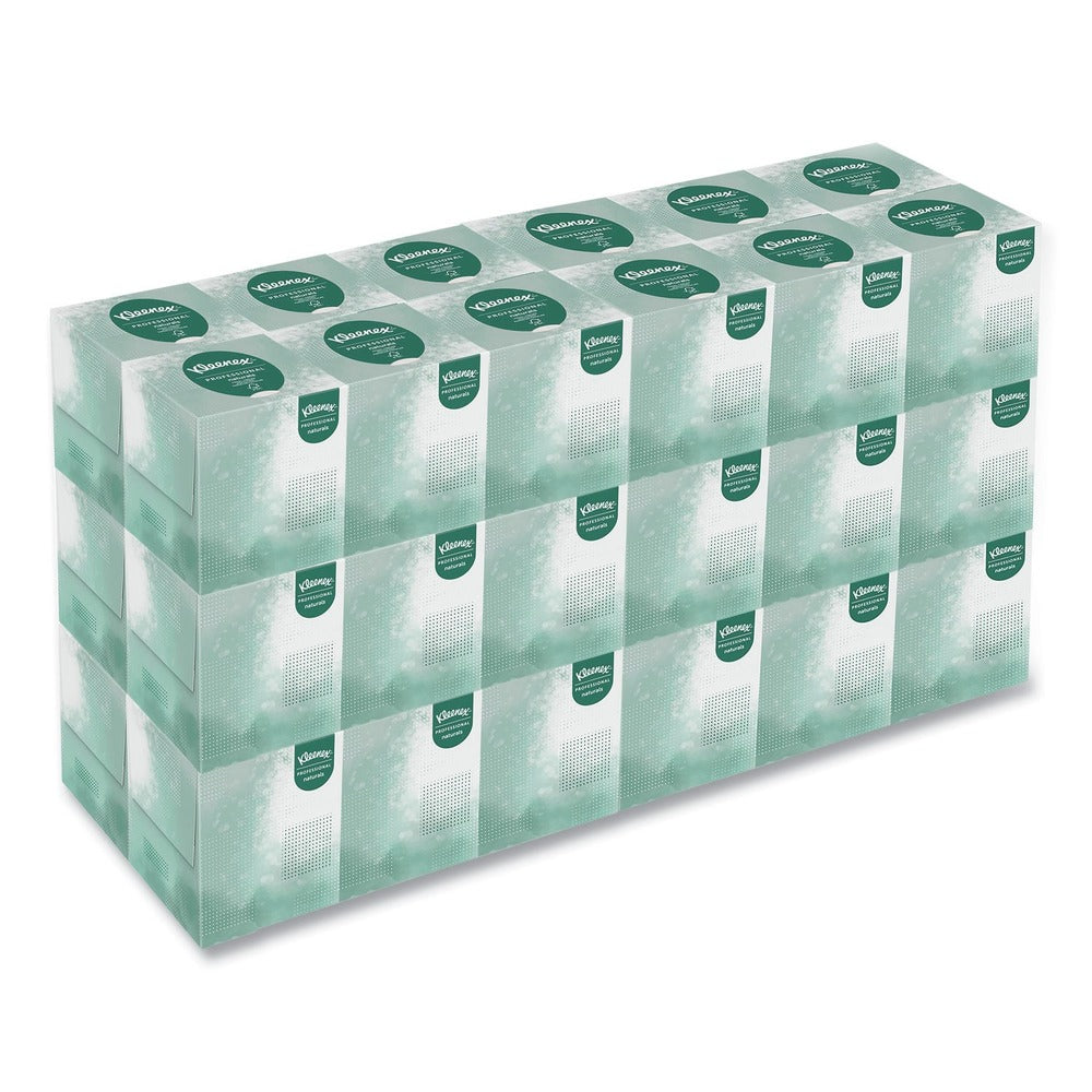 Kleenex Naturals BOUTIQUE POP-UP Box 2-Ply Facial Tissue for Business - White (36-Boxes/Carton)