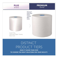 Kleenex 7.5 in. x 700 ft. 1-Ply Hard Roll Paper Towels with Premium Absorbency Pockets - White/Blue Core (6-Rolls/Carton)