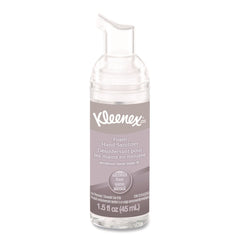 Kleenex 34136 1.5 oz. Pump Bottle Alcohol-Free Foam Hand Sanitizer - Unscented (24/Carton)