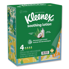 Kleenex Soothing Lotion 3-Ply Facial Tissue - White (8/Carton)