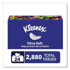 Kleenex Ultra Soft 3-Ply Facial Tissue - White (4/Carton)