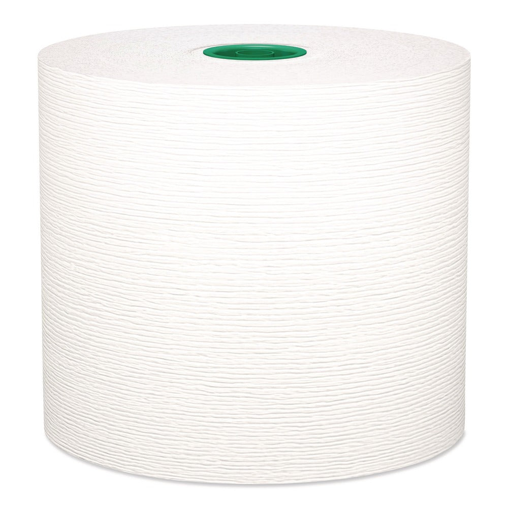 Kleenex 7.5 in. x 700 ft. 1-Ply Hard Roll Paper Towels with Premium Absorbency Pockets - White/Green Core (6-Rolls/Carton)