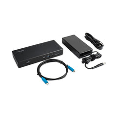 Kensington SD4850P USB-C 10 Gbps Dual Video Driverless Docking Station - Black