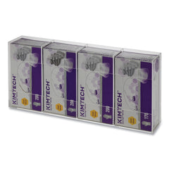 Kantek 10.5 in. x 4 in. x 21.25 in. Quad Glove Dispenser - Clear