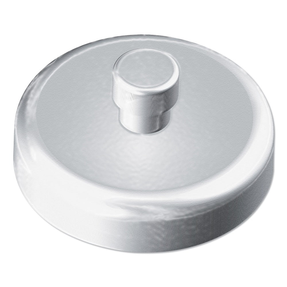 Kantek 1.5 in. Diameter Mounting Magnets for Kantek Acrylic Glove and Paper Towel Dispensers - White/Silver