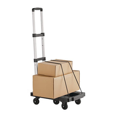 Kantek 19.3 in. x 14.6 in. x 38 in. 250 lbs. Capacity Handcart - Black