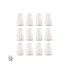 LEE Size 13 Micro-Gel Fingertips - X-Large Clear (12/Pack)