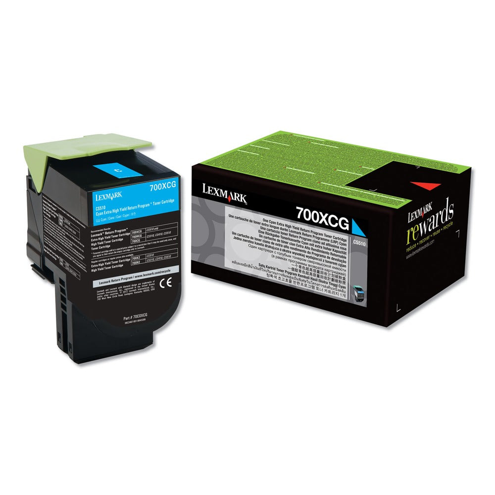 Lexmark 4,000 Page-Yield TAA Compliant Return Program Extra High-Yield Toner - Cyan