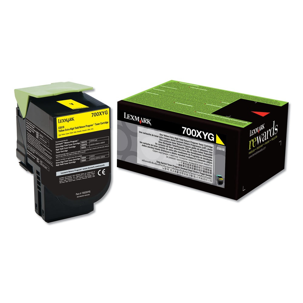Lexmark 4,000 Page-Yield TAA Compliant Return Program Extra High-Yield Toner - Yellow