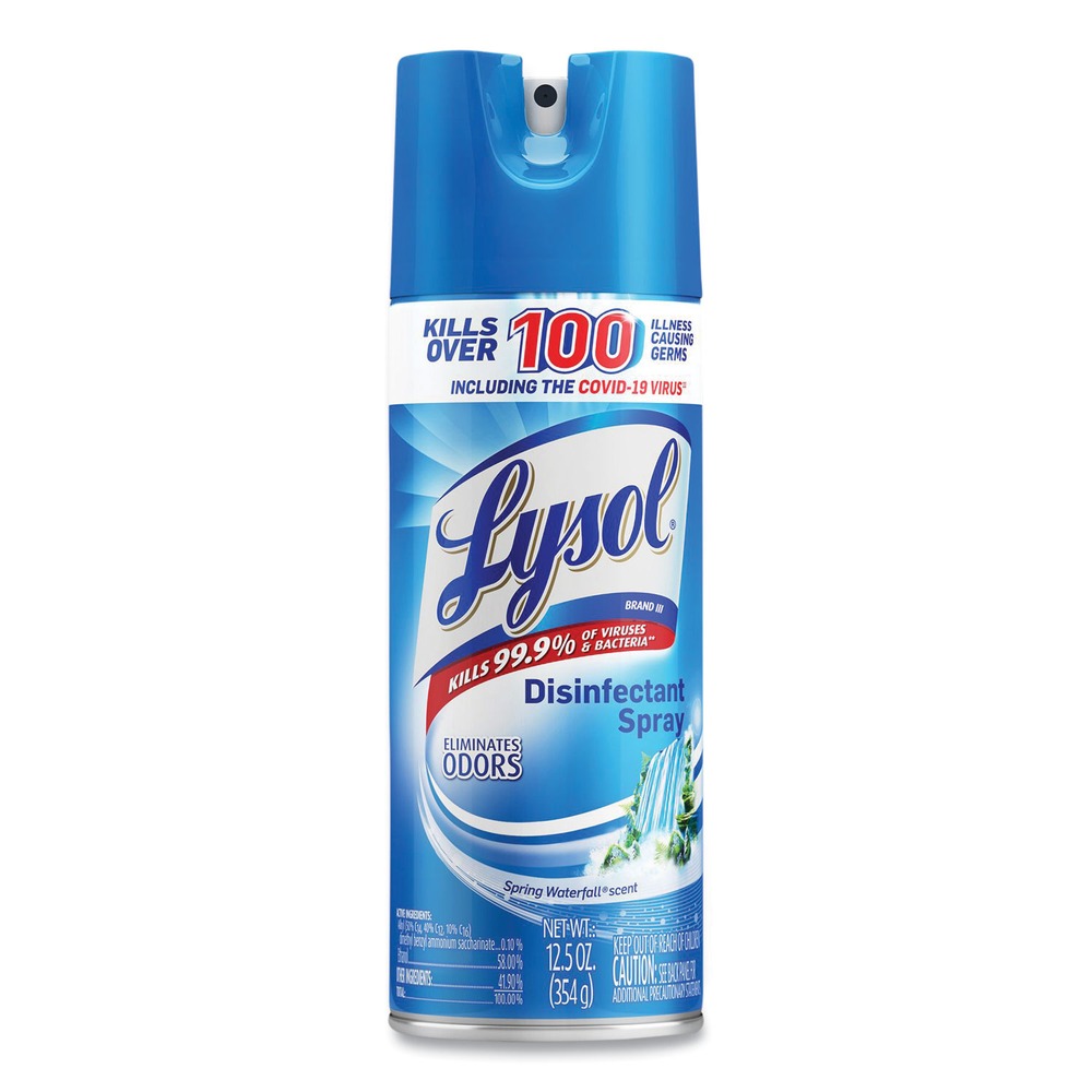 LYSOL Brand 12.5 oz. Liquid Disinfectant Spray - Spring Waterfall Scent