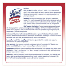 Professional LYSOL Brand 1 Gallon Bottle No Rinse Sanitizer Concentrate (4/Carton)