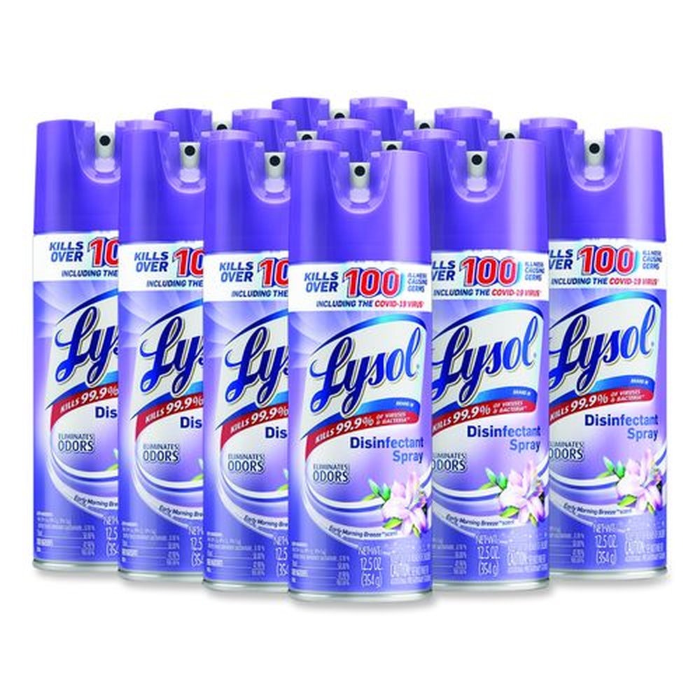 LYSOL Brand 12.5 oz. Aerosol Spray Disinfectant Spray - Early Morning Breeze (12/Carton)