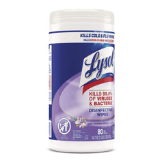 LYSOL Brand 7 in. x 7.25 in. 1-Ply Disinfecting Wipes - Early Morning Breeze, White (6 Canisters/Carton)
