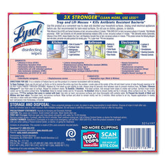 LYSOL Brand 7 in. x 7.25 in. 1-Ply Disinfecting Wipes - Mango and Hibiscus/White
