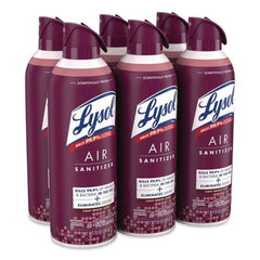 LYSOL Brand 19200-99394 10 oz Aerosol Can Air Sanitizer Spray - Light Breeze Scent (6/Carton)