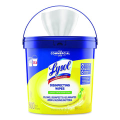 LYSOL Brand 6 in. x 8 in. 1-Ply Professional Disinfecting Wipe Bucket - Lemon and Lime Blossom White