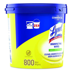 LYSOL Brand 6 in. x 8 in. 1-Ply Professional Disinfecting Wipe Bucket - Lemon and Lime Blossom White