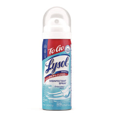 LYSOL Brand 1.5 oz Aerosol To Go Disinfectant Spray - Crisp Linen Scent (12/Carton)