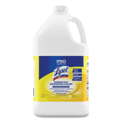 Professional LYSOL Brand 128 oz. Bottle Disinfectant Deodorizing Cleaner Concentrate - Lemon Scent (4/Carton)