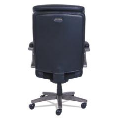La-Z-Boy Woodbury High-Back Executive Chair, Supports Up To 300 Lb, 20.25-in To 23.25-in Seat Height, Black Seat/back, Weathered Gray Base