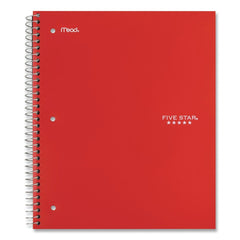 Five Star 10.5 x 8 Sheets 1-Subject Wide/Legal Rule Wirebound Notebook - Assorted Cover Colors (6/Pack)
