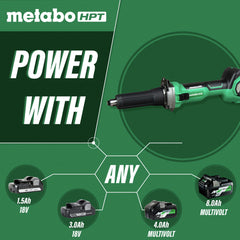 Metabo HPT MultiVolt 18V Brushless Lithium-Ion 2 in. Cordless Die Grinder (Tool Only)