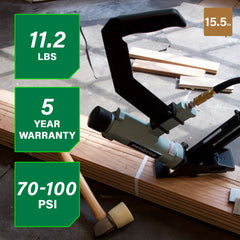 Metabo HPT 2 in. 15.5-Gauge 1/2 in. Crown Flooring Stapler