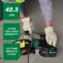 Metabo HPT VB3616DAM 36V MultiVolt Portable Cordless Rebar Bender/Cutter Kit (4 Ah)