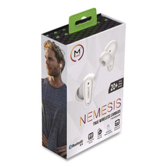 Morpheus 360 Nemesis True Wireless Earbuds, White