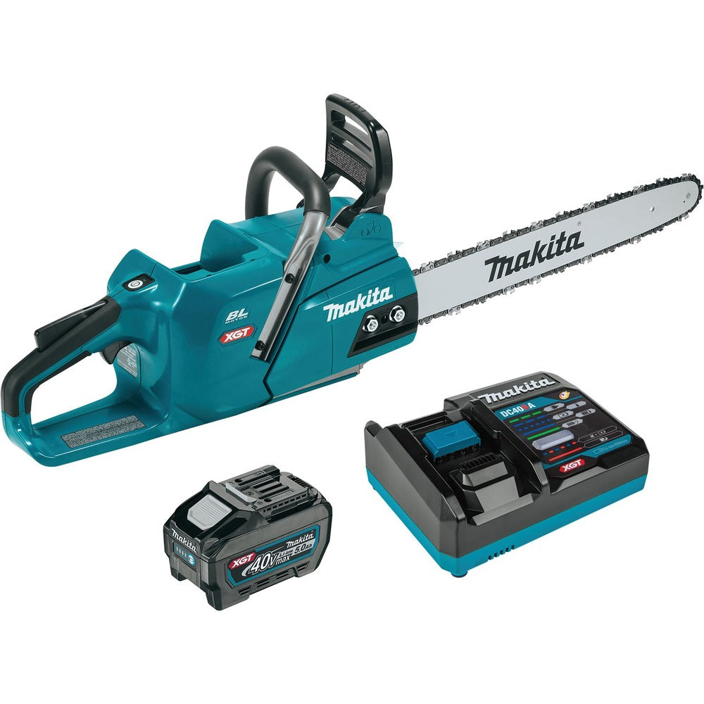 Makita 40V max XGT Brushless Lithium-Ion 18 in. Cordless Chain Saw Kit (5 Ah)