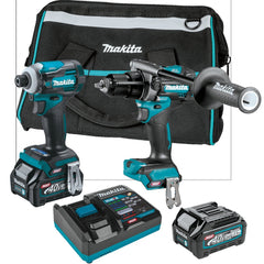 Factory Reconditioned Makita 40V MAX XGT Brushless Lithium-Ion 1/2 in. Cordless Hammer Drill Driver and 4-Speed Impact Driver Combo Kit (2.5 Ah)
