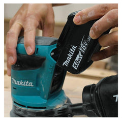 Factory Reconditioned Makita 18V LXT Lithium-Ion 5 in. Cordless Random Orbit Sander Kit (3 Ah)