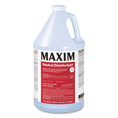 Maxim 1-Gallon Bottle Neutral Disinfectant - Lemon Scent (4/Carton)