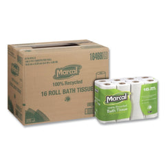 Marcal 100% Recycled 2 Ply Septic Safe Bath Tissue - White (96/Carton)