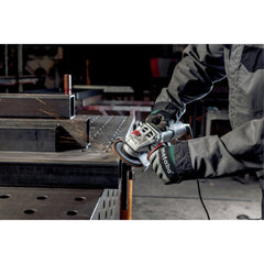 Metabo W 11-125 Quick 11 Amp 11,000 RPM 4.5 in./5 in. Corded Angle Grinder with Lock-On