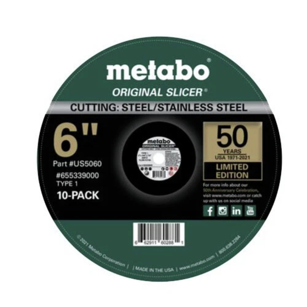 Metabo 10-Pack 50th Anniversary Limited Edition 6 in. Original Slicers