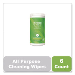 Method 1 Ply All Purpose Cleaning Wipes - White Lime and Sea Salt (6/Carton)