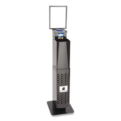 Sani Professional 12 in. x 14.5 in. x 51.5 in. Pop-Up Floorstand - Black