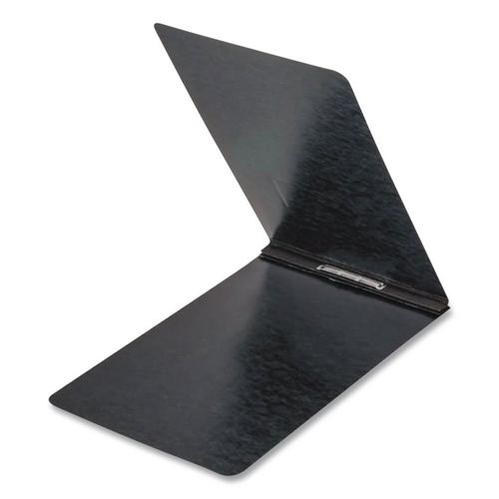 Oxford 8.5 in. x 11 in. Two-Pronged PressGuard Report Cover with Reinforced Top Hinge - Black