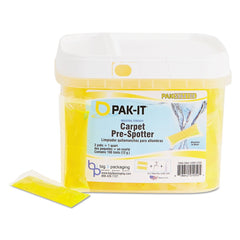 PAK-IT 100-Piece/Tub, 4 Tubs/Carton Citrus Carpet Pre-Spotter Packets