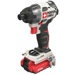 Porter-Cable 20V MAX Brushless Lithium-Ion 1/4 in. Cordless Impact Driver Kit with 2 Batteries (1.5 Ah)