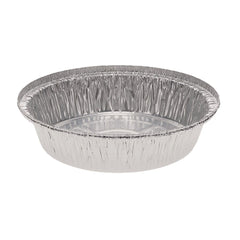 Pactiv Corp. Y52730 7 in. Diameter x 1.53 in. h 24 oz Aluminum Take-Out Container - Silver (250/Carton)