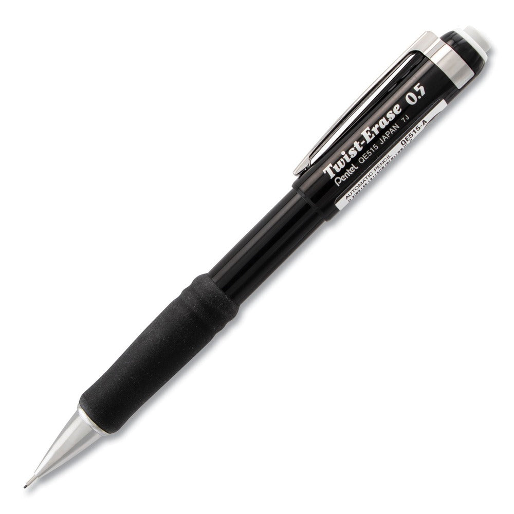 Pentel Twist-Erase III HB (#2.5) 0.5 mm Mechanical Pencil - Black