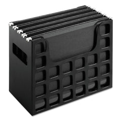 Pendaflex 6 in. Long Desktop File with Hanging Folders - Letter Size/Black