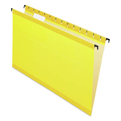 Pendaflex 1/5-Cut Tabs Legal Size SureHook Hanging Folders - Yellow (20/Box)
