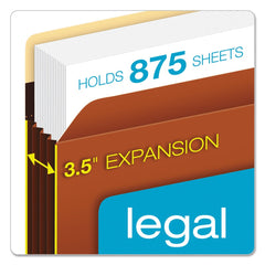 Pendaflex 3.5 in. Expansion Legal Size Heavy-Duty File Pockets - Redrope (25/Box)
