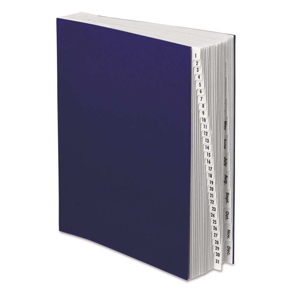 Pendaflex Letter Size 42 Dividers Month/Date Index Expanding Desk File - Dark Blue Cover